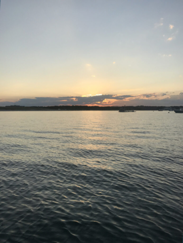 Sunrise over the ocean on Cape Cod